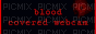 blood covered webcam - Δωρεάν κινούμενο GIF