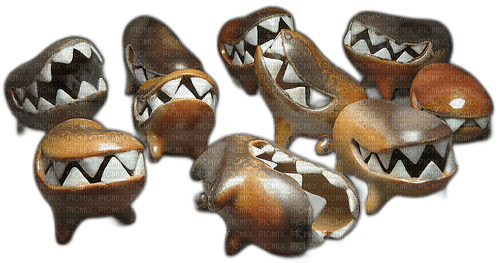 toothybeast sculptures by eva funderburgh - png gratis