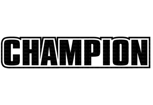 Champion Text Black - Bogusia - бесплатно png