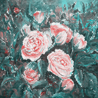 dolceluna spring pink roses gif fond - Gratis animerad GIF