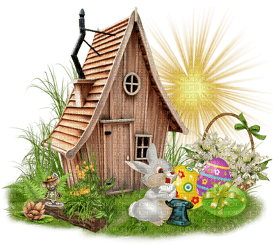 Easter Home Sun Eggs Green  - Bogusia - бесплатно png