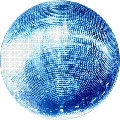 Blue Disco Ball - Free PNG