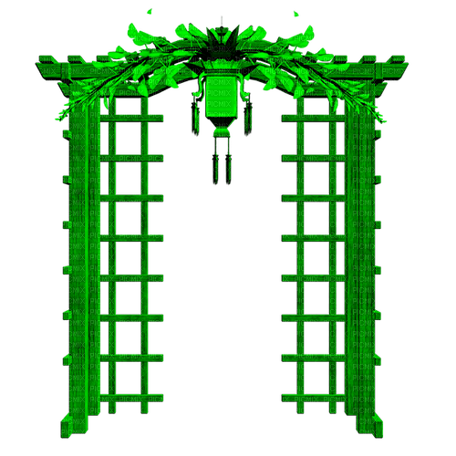 Asian Deco.Green - 免费PNG