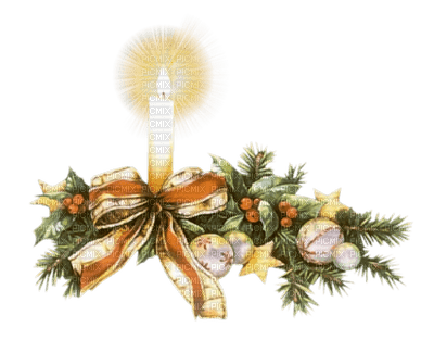 Kaz_Creations Deco Christmas Candle - png gratuito