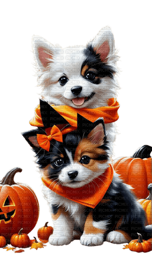 loly33 chien automne - gratis png