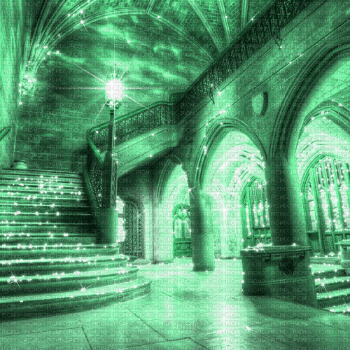 Y.A.M._Interior green - Gratis animeret GIF