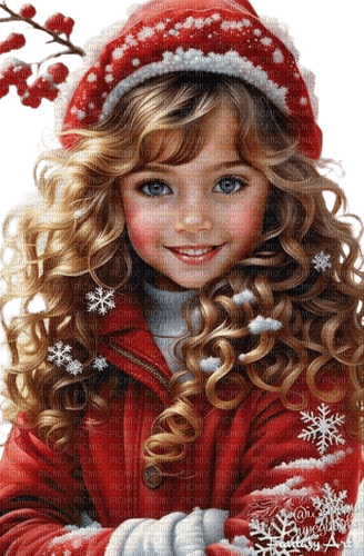 Christmas girl - безплатен png