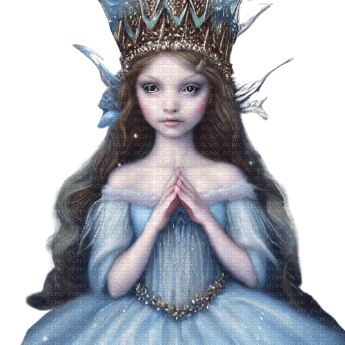 kikkapink winter child girl princess fantasy - zdarma png