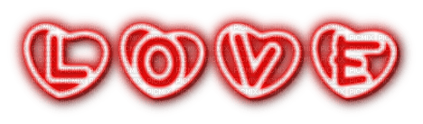 red neon love Bb2 - PNG gratuit