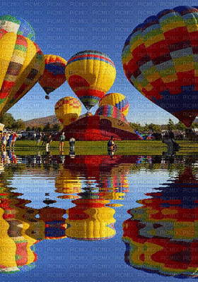 hot air balloon bp - GIF animado grátis
