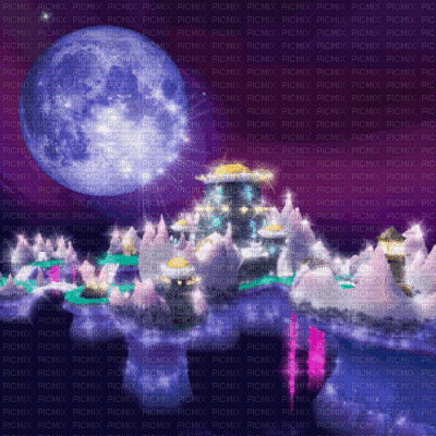 Midnight Mountain - Nemokamas animacinis gif