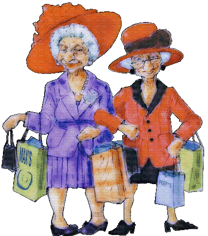 Old Woman Ladies - 無料のアニメーション GIF