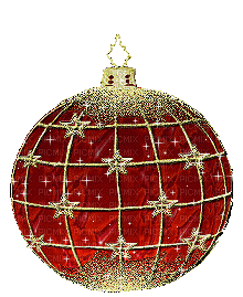 chantalmi déco noël gif boule ball red rouge - Free animated GIF