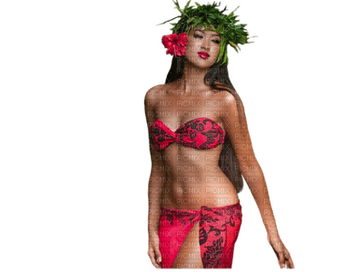 hawaiian woman bp - ücretsiz png