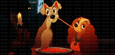 ✶ Lady and the Tramp {by Merishy} ✶ - Gratis animeret GIF