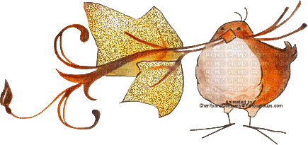 Autumn.Bird.Automne.Oiseau.Victoriabea - Безплатен анимиран GIF