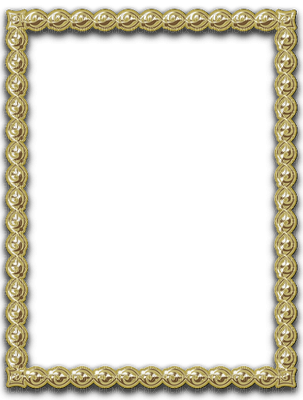 minou52-frame-guld-oro - Free PNG