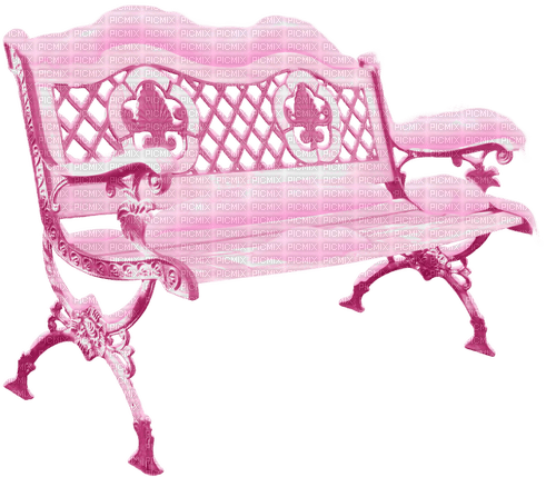 Winter.Bench.Snow.Pink - 免费PNG