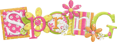 Kaz_Creations Easter Deco Tag Label Text Spring Colours - фрее пнг