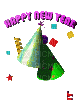 Kaz_Creations Animated Text  Colours Happy New Year - Gratis animeret GIF