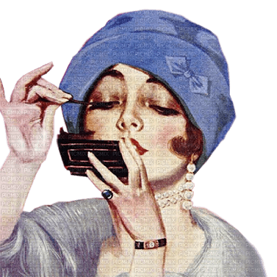 Art Deco woman bp - Free PNG