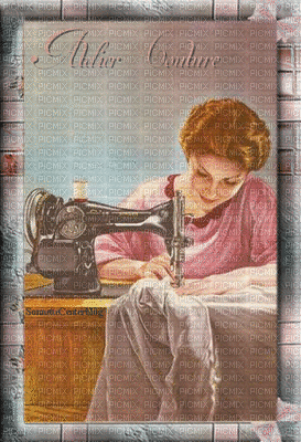 vintage sewing bp - Бесплатный анимированный гифка
