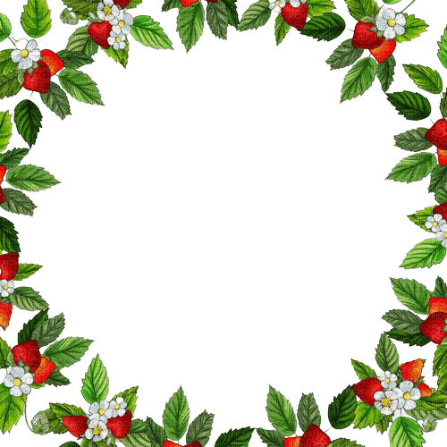 strawberry frame - PNG gratuit