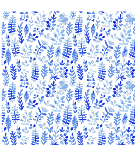 blue leaves overlay Bb2 - Free PNG