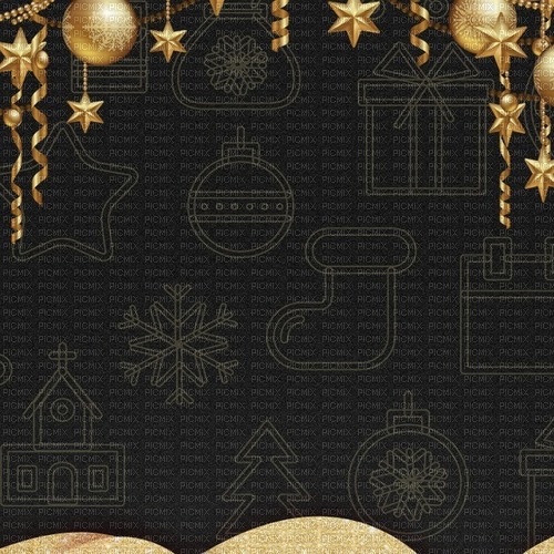 Christmas background fond or gold doré bg - gratis png