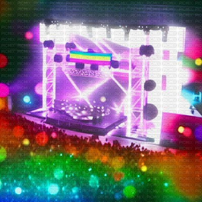 Rainbow Music Stage - png gratuito