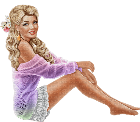 kvinna--woman--sitter--seated - png gratuito