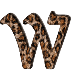 Lettre W. Leopard - png grátis