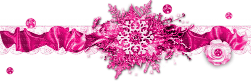 Winter.Cluster.Border.Pink - zadarmo png