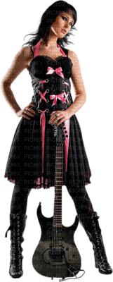 tube femme guitare - Free PNG