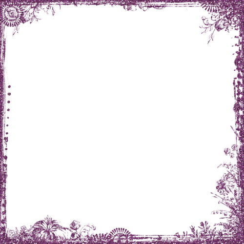 dolceluna frame purple deco - 無料png