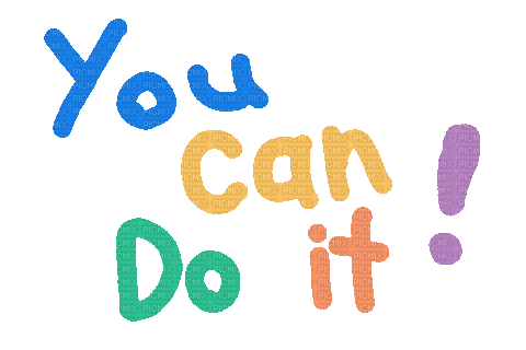 you can do it - Бесплатни анимирани ГИФ
