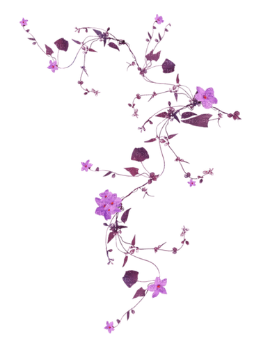 kikkapink deco scrap violet flower - PNG gratuit