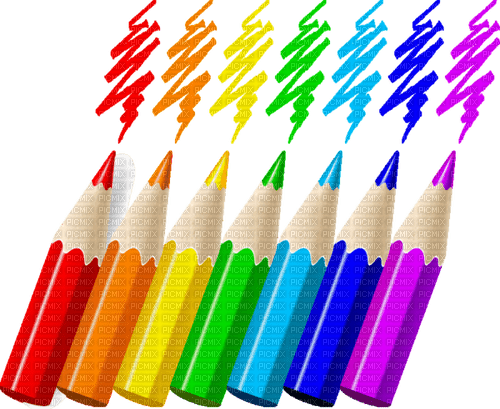 School. Colored pencils. Leila - ingyenes png
