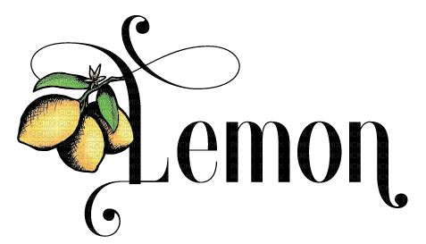 Lemon Text - Bogusia - 無料png