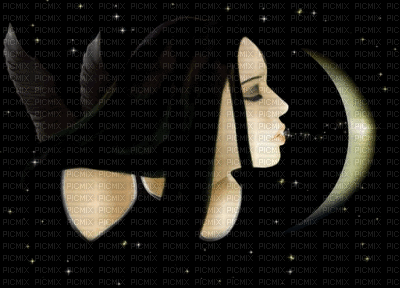 laurachan black moon - GIF animado grátis