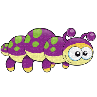Kaz_Creations Cute Cartoon Caterpillar - bezmaksas png