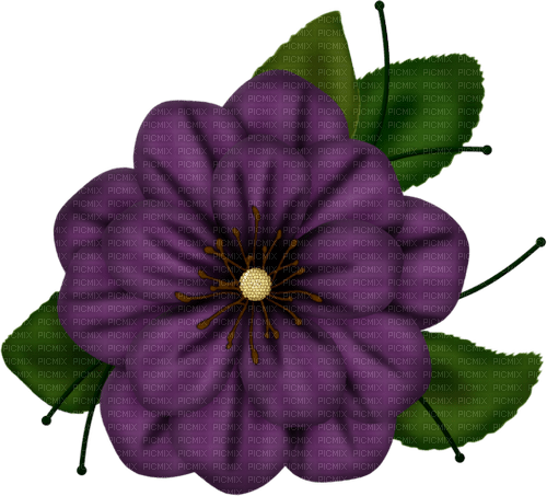 purple flower 7 - darmowe png