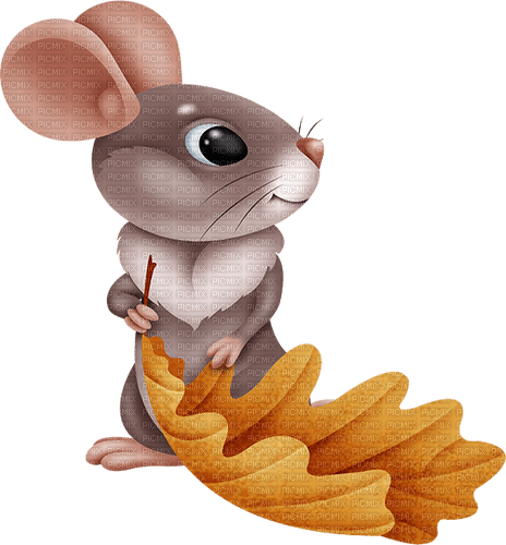 Mouse Leaf - Bogusia - darmowe png