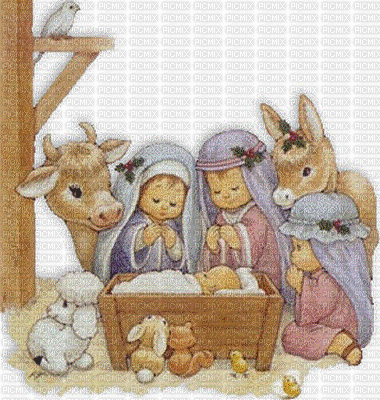 Children Nativity - GIF animate gratis