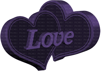 Heart, Hearts, Love, Text, Deco, Purple - Jitter.Bug.Girl - Free PNG