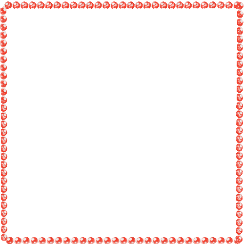 Red Animated Pearl Frame - By KittyKatLuv65 - GIF animate gratis