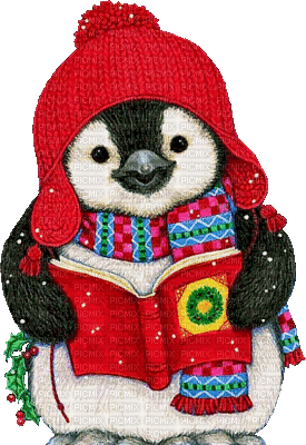 christmas noel pinguin gif - Gratis animeret GIF
