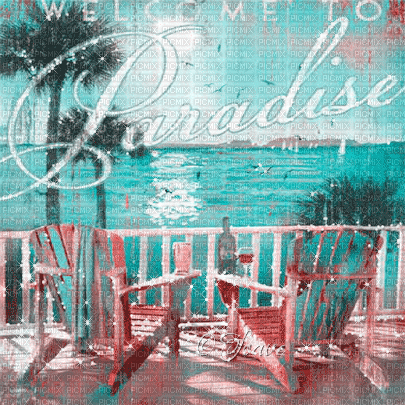 soave background animated summer tropical vintage - Gratis geanimeerde GIF