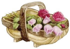 Blumenkorb - besplatni png