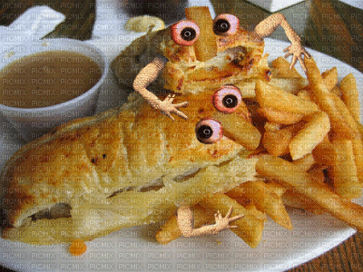 Fish and Fries - Zdarma animovaný GIF